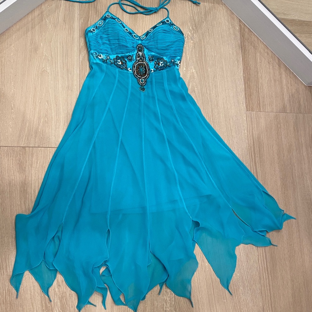 Sue Wong Turquoise Dress